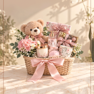 Pink & Pearl Gift Basket
